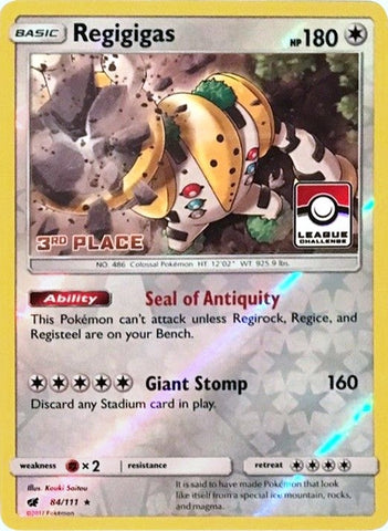 Image for Regigigas - 84/111 (League Challenge) [3rd Place] (084/111) - Pokemon