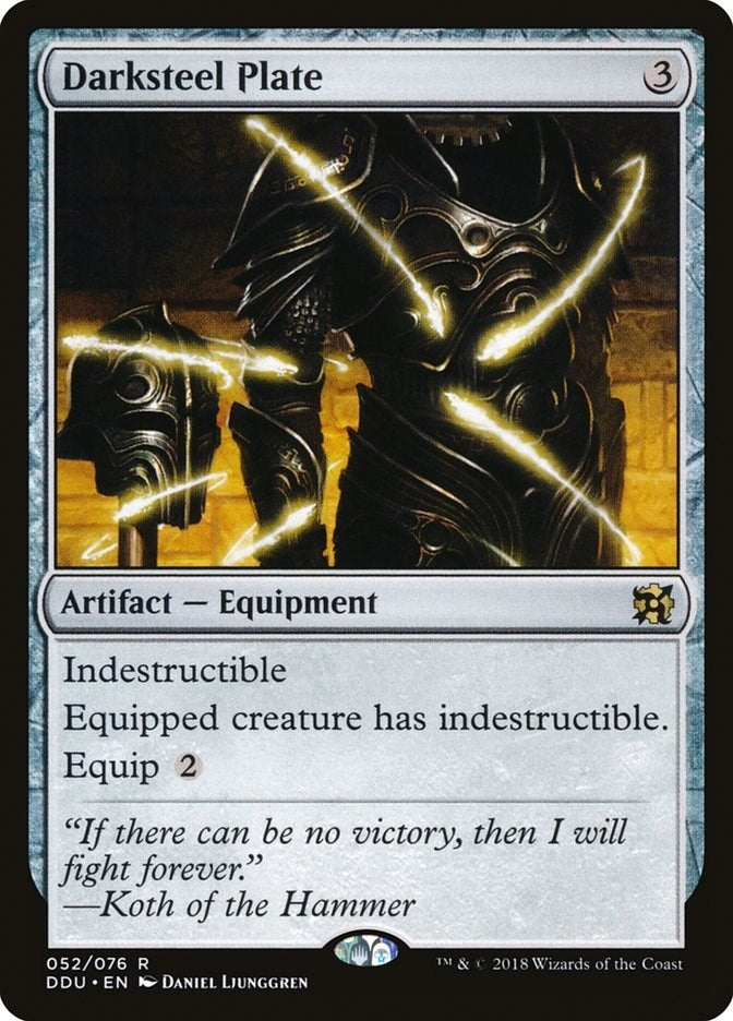Image for Darksteel Plate (52) [Duel Decks: Elves vs. Inventors]