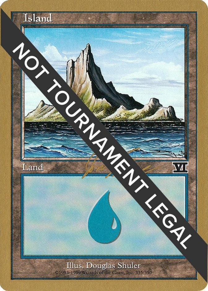 Image for Island (335) - 2000 Jon Finkel (6ED) [World Championship Decks]