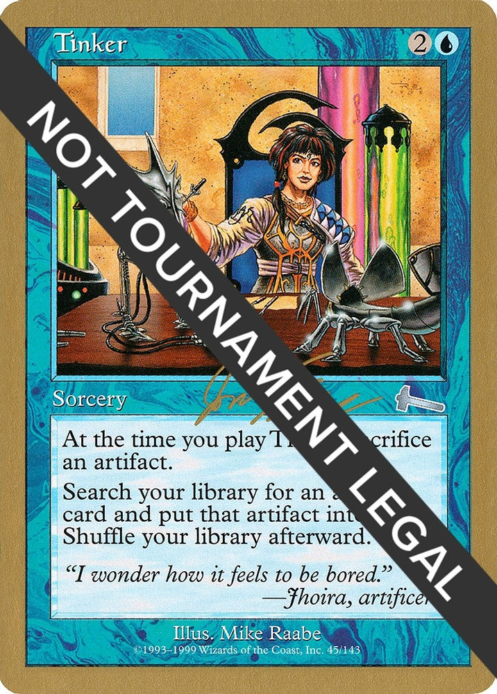 Image for Tinker - 2000 Jon Finkel (ULG) [World Championship Decks]
