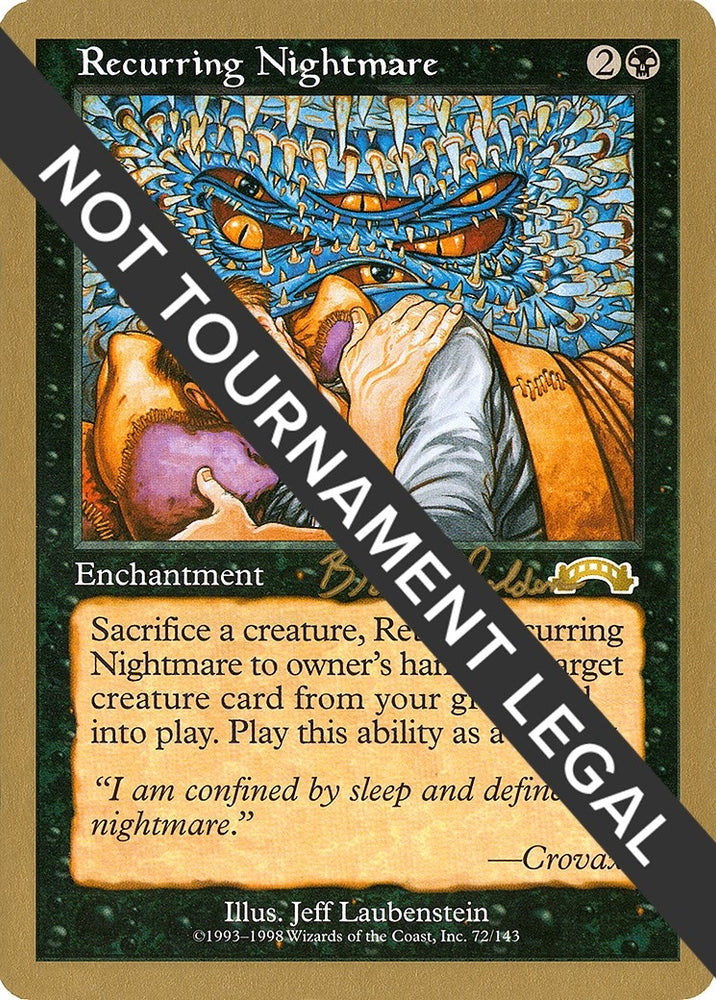 Image for Recurring Nightmare - 1998 Brian Selden (EXO) - Magic: The Gathering