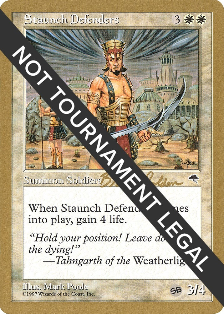 Image for Staunch Defenders - 1998 Brian Selden (TMP) (SB) - Magic: The Gathering