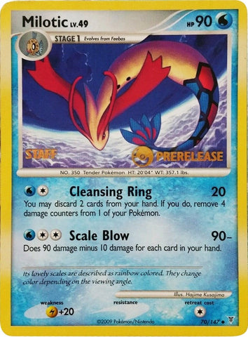 Image for Milotic - 70/147 (Prerelease) [Staff] (70/147) - Pokemon