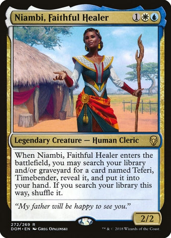 Image for Niambi, Faithful Healer (272) [Dominaria]