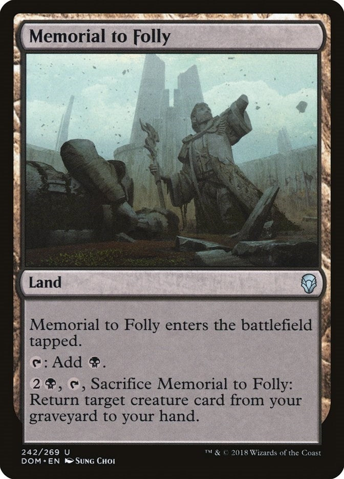 Image for Memorial to Folly (242) [Dominaria]