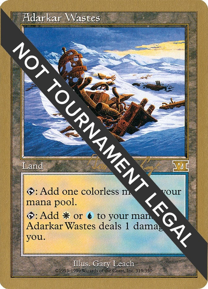 Image for Adarkar Wastes - 2000 Tom van de Logt (6ED) [World Championship Decks]