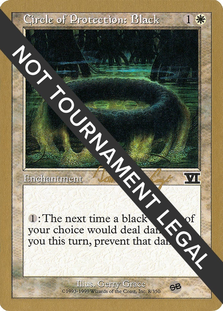 Image for Circle of Protection: Black - 2000 Tom van de Logt (6ED) (SB) [World Championship Decks]