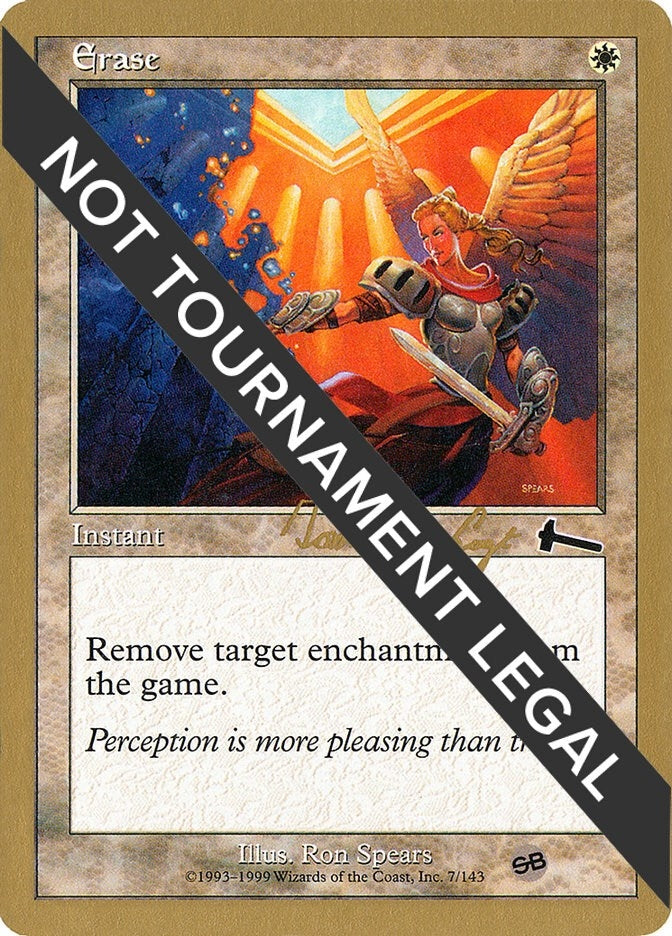 Image for Erase - 2000 Tom van de Logt (6ED) (SB) [World Championship Decks]