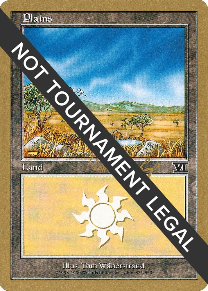 Image for Plains (331) - 2000 Tom van de Logt (6ED) [World Championship Decks]
