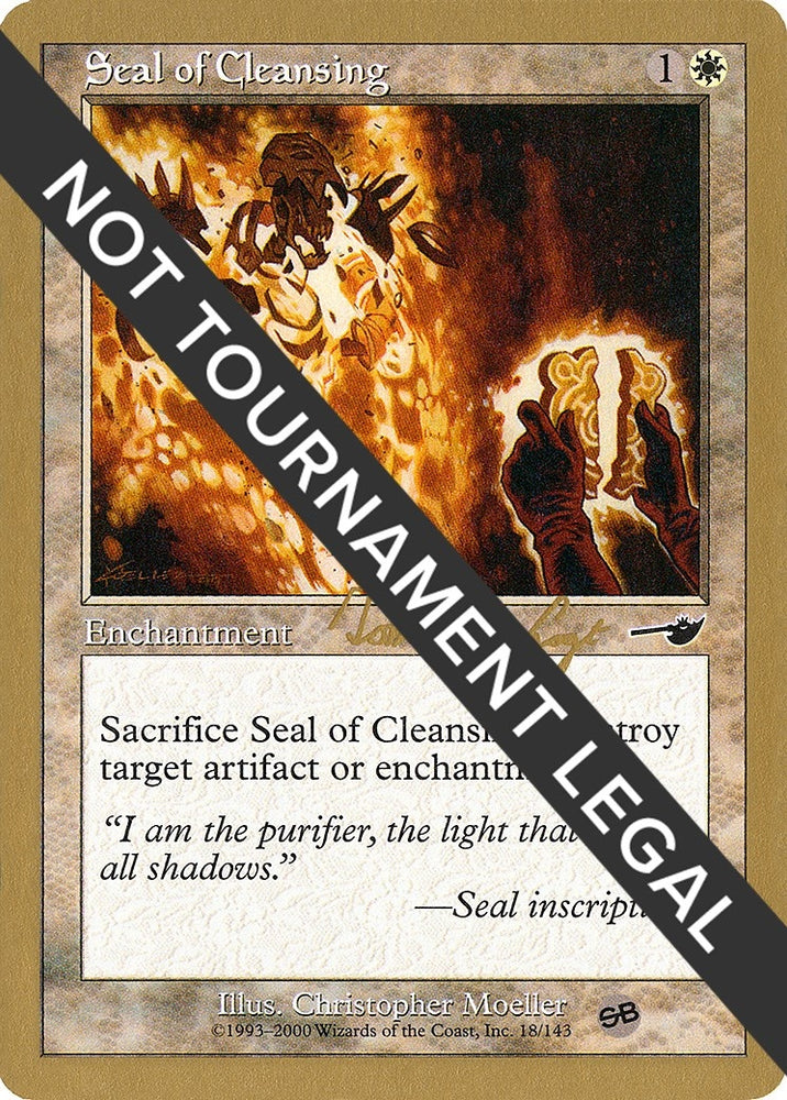 Image for Seal of Cleansing - 2000 Tom van de Logt (NMS) (SB) [World Championship Decks]