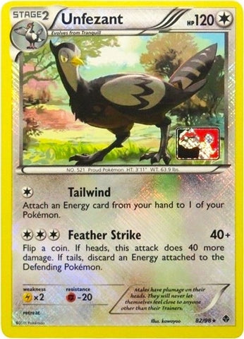 Image for Unfezant - 82/98 (League Promo) (082/098) - Pokemon