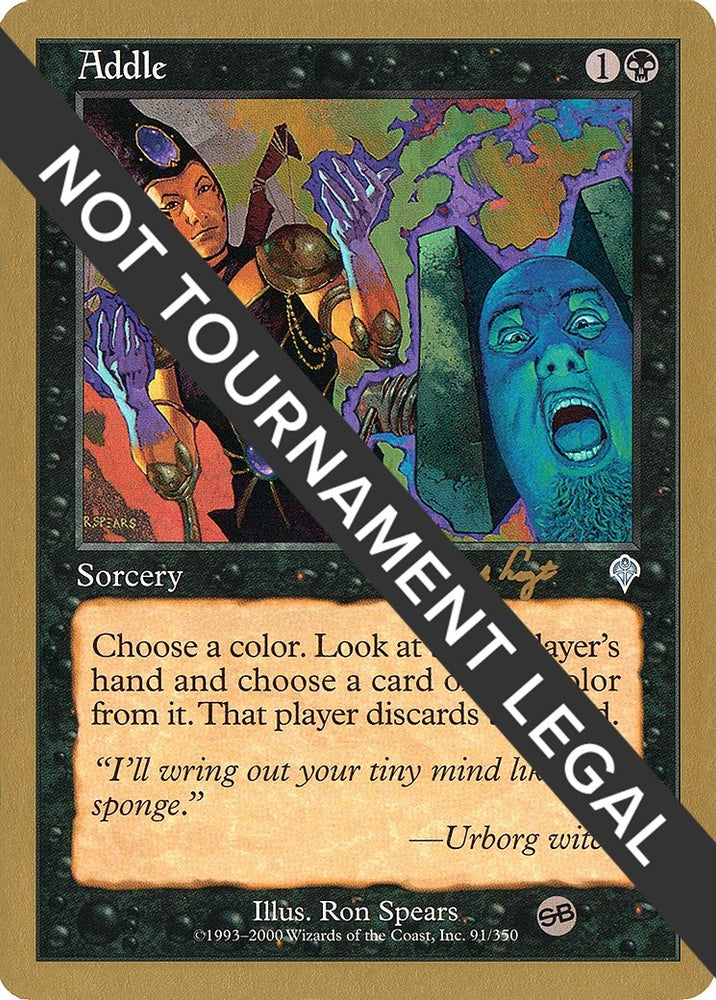 Image for Addle - 2001 Tom van de Logt (INV) (SB) [World Championship Decks]