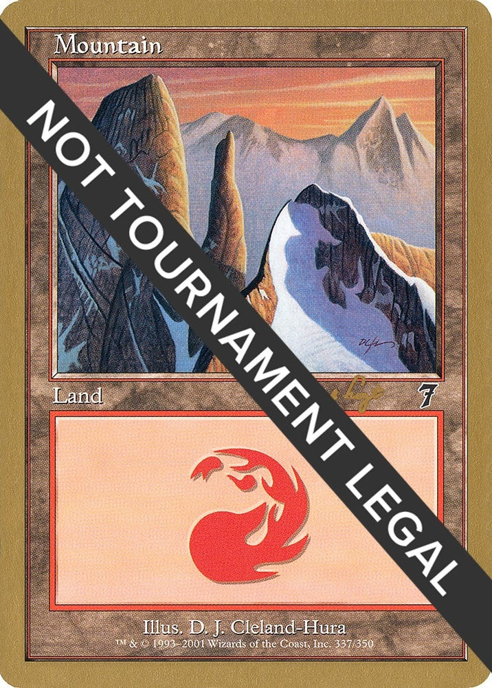 Image for Mountain (337) - 2001 Tom van de Logt (7ED) [World Championship Decks]