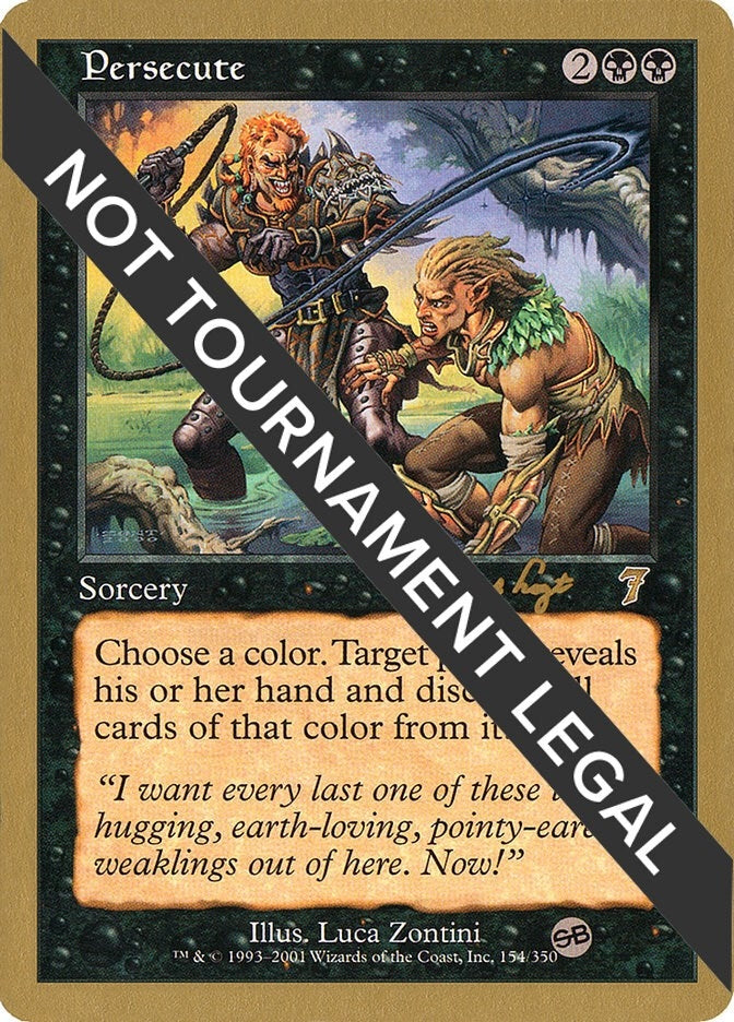 Image for Persecute - 2001 Tom van de Logt (7ED) (SB) [World Championship Decks]