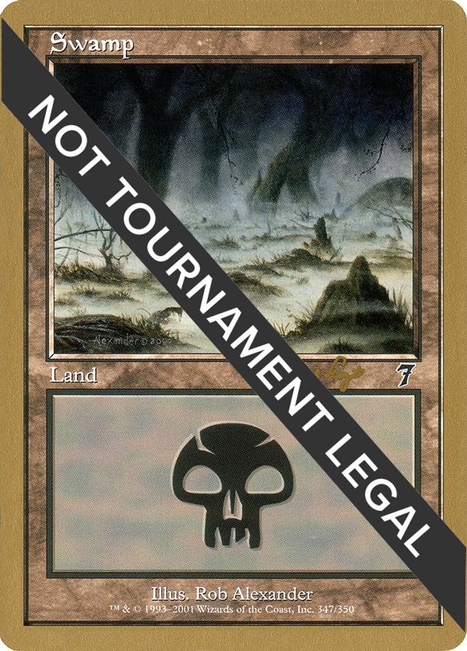 Image for Swamp (347) - 2001 Tom van de Logt (7ED) [World Championship Decks]