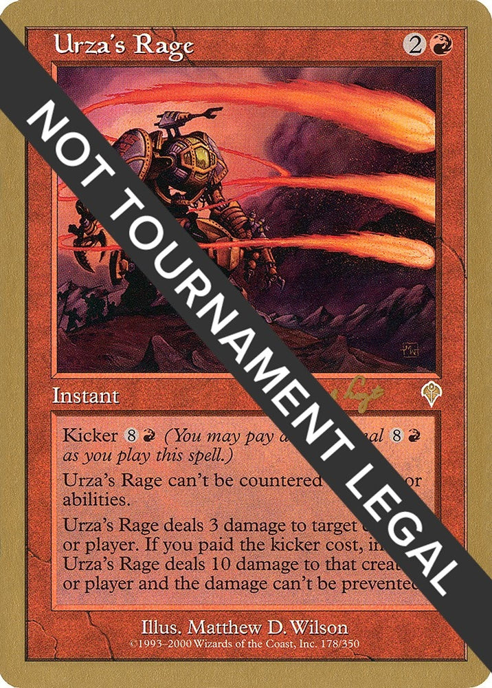 Image for Urza's Rage - 2001 Tom van de Logt (INV) [World Championship Decks]