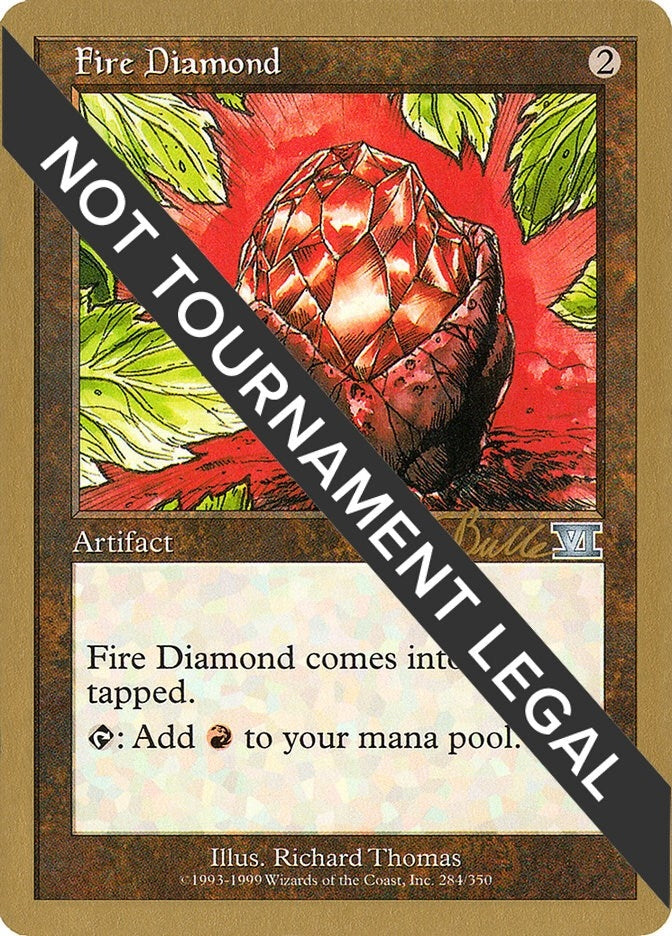 Image for Fire Diamond - 1999 Kai Budde (6ED) [World Championship Decks]