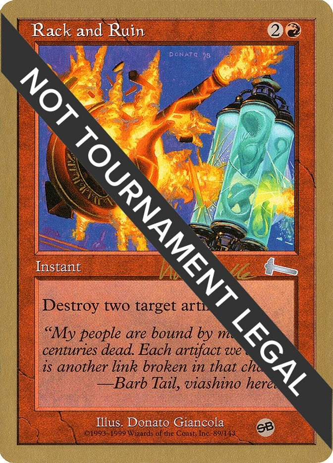 Image for Rack and Ruin - 1999 Kai Budde (ULG) (SB) [World Championship Decks]