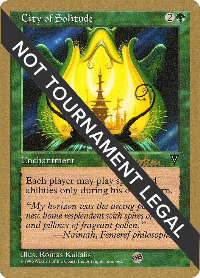 Image for City of Solitude - 1997 Svend Geertsen (VIS) (SB) [World Championship Decks]