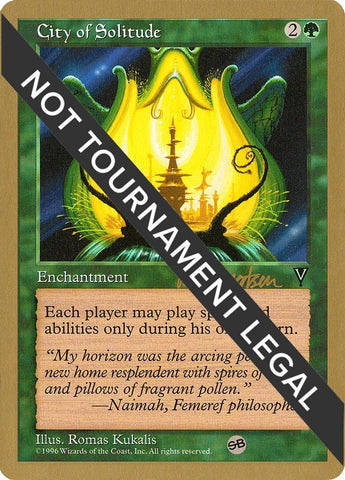 Image for City of Solitude - 1997 Svend Geertsen (VIS) (SB) [World Championship Decks]