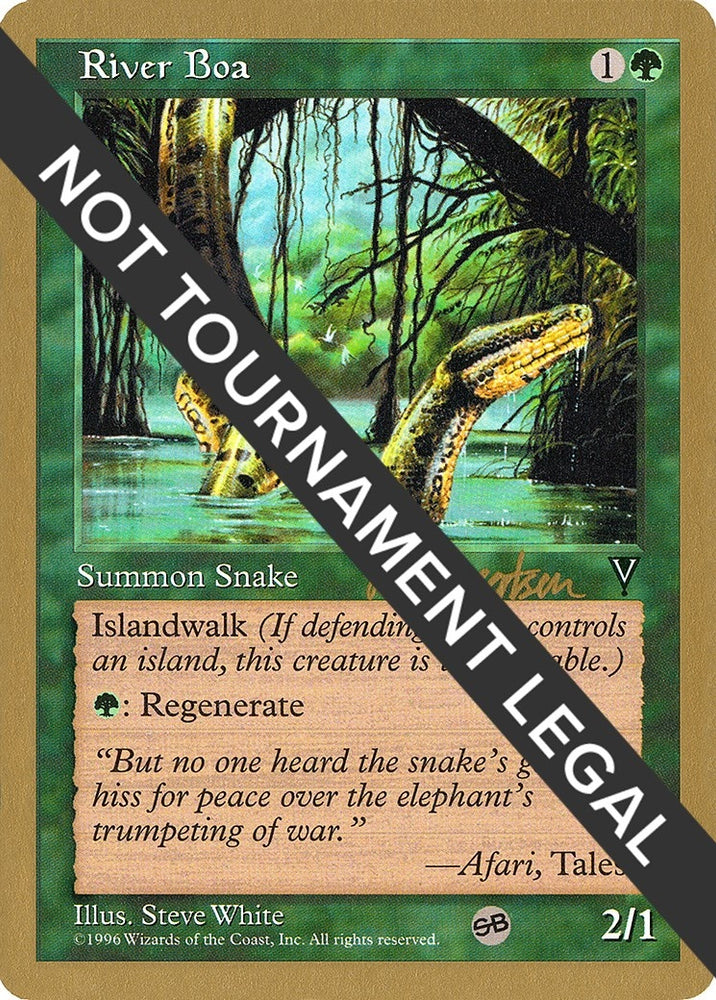 Image for River Boa - 1997 Svend Geertsen (VIS) (SB) [World Championship Decks]