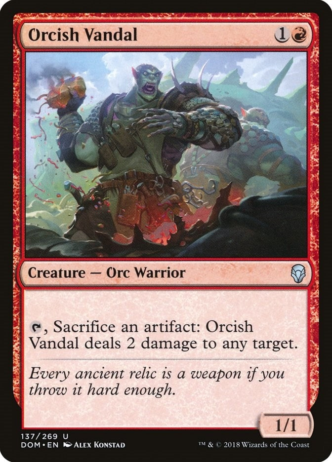 Image for Orcish Vandal (137) [Dominaria]