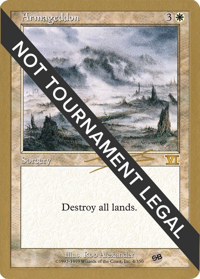 Image for Armageddon - 2000 Nicolas Labarre (6ED) (SB) [World Championship Decks]