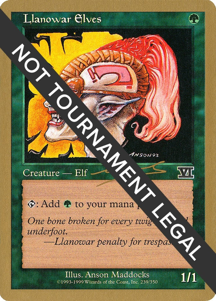 Image for Llanowar Elves - 2000 Nicolas Labarre (6ED) [World Championship Decks]