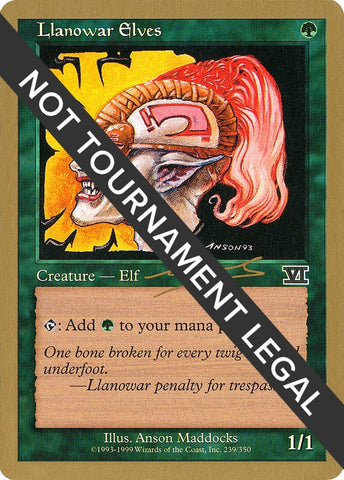 Image for Llanowar Elves - 2000 Nicolas Labarre (6ED) [World Championship Decks]