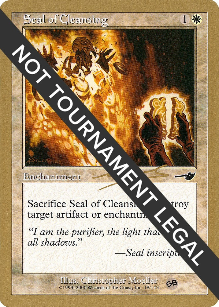 Image for Seal of Cleansing - 2000 Nicolas Labarre (NMS) (SB) - Magic: The Gathering