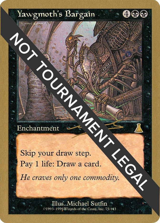 Image for Yawgmoth's Bargain - 2000 Nicolas Labarre (UDS) [World Championship Decks]