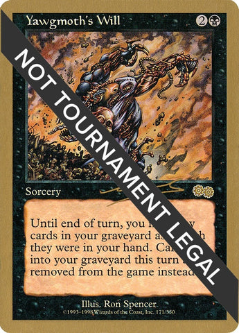 Image for Yawgmoth's Will - 2000 Nicolas Labarre (USG) [World Championship Decks]