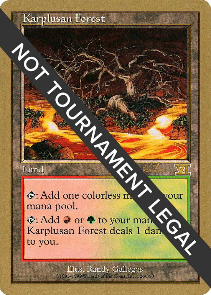 Image for Karplusan Forest - 2000 Janosch Kuhn (6ED) [World Championship Decks]