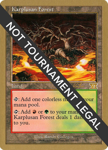 Image for Karplusan Forest - 2000 Janosch Kuhn (6ED) [World Championship Decks]