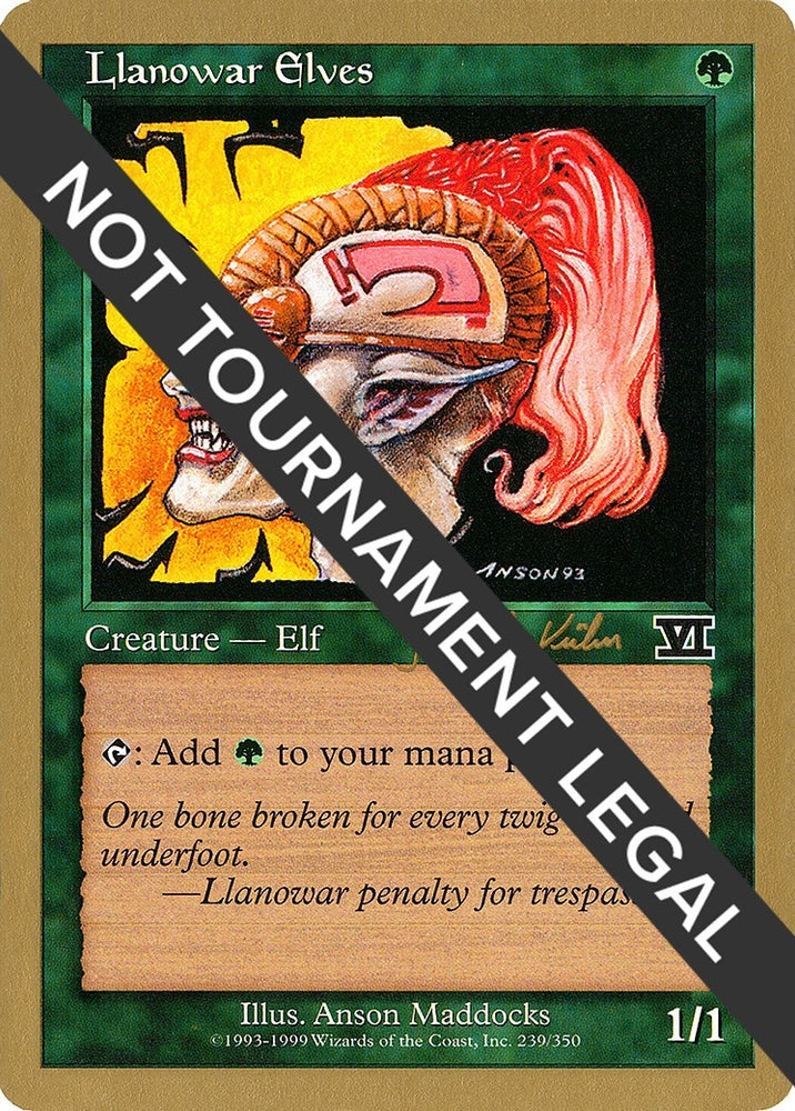Image for Llanowar Elves - 2000 Janosch Kuhn (6ED) [World Championship Decks]