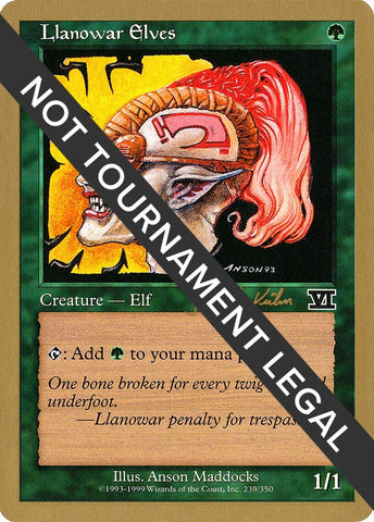 Image for Llanowar Elves - 2000 Janosch Kuhn (6ED) [World Championship Decks]