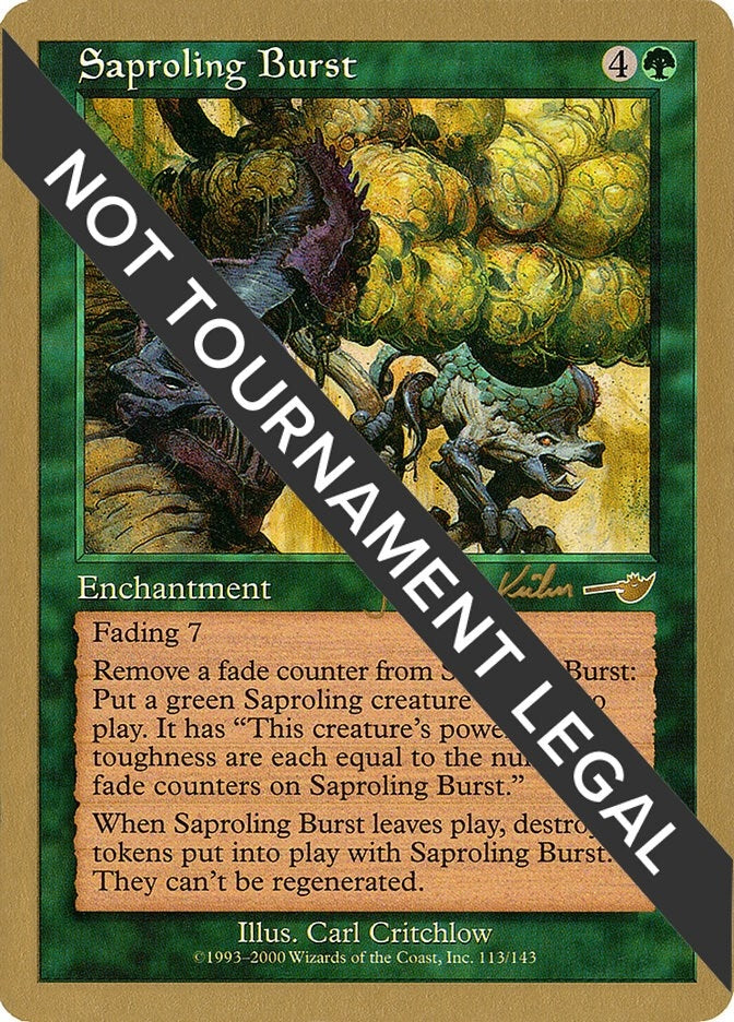 Image for Saproling Burst - 2000 Janosch Kuhn (NMS) [World Championship Decks]