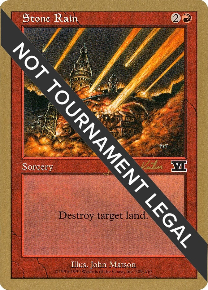 Image for Stone Rain - 2000 Janosch Kuhn (6ED) [World Championship Decks]