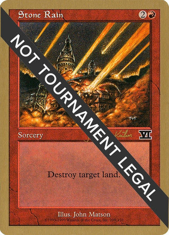Image for Stone Rain - 2000 Janosch Kuhn (6ED) [World Championship Decks]