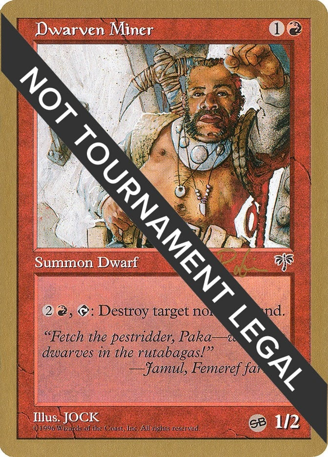 Image for Dwarven Miner - 1998 Ben Rubin (MIR) (SB) [World Championship Decks]