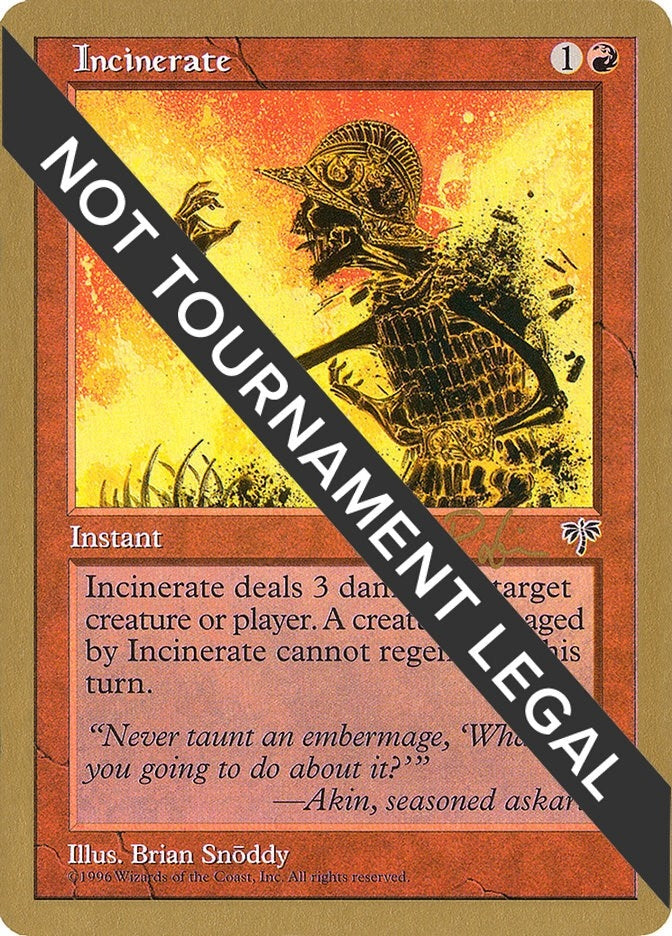 Image for Incinerate - 1998 Ben Rubin (MIR) [World Championship Decks]