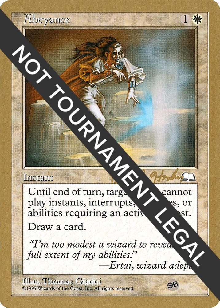 Image for Abeyance - 1998 Brian Hacker (WTH) (SB) [World Championship Decks]