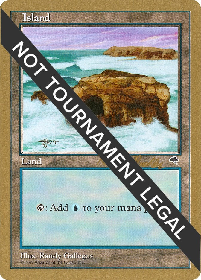 Image for Island (Crashing Waves) - 1998 Randy Buehler (TMP) [World Championship Decks]