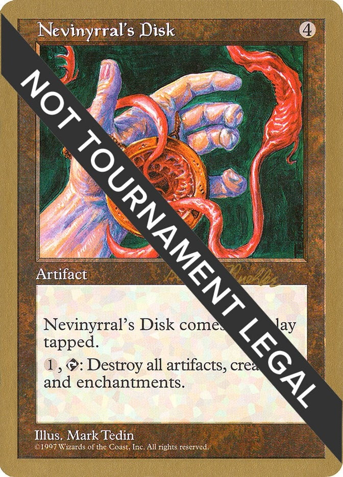 Image for Nevinyrral's Disk - 1998 Randy Buehler (5ED) [World Championship Decks]