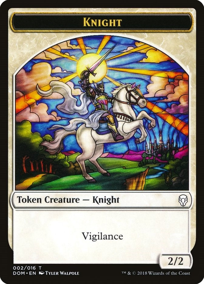 Image for Knight Token (002) (2) [Dominaria]