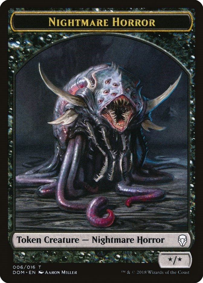 Image for Nightmare Horror Token (6) [Dominaria]