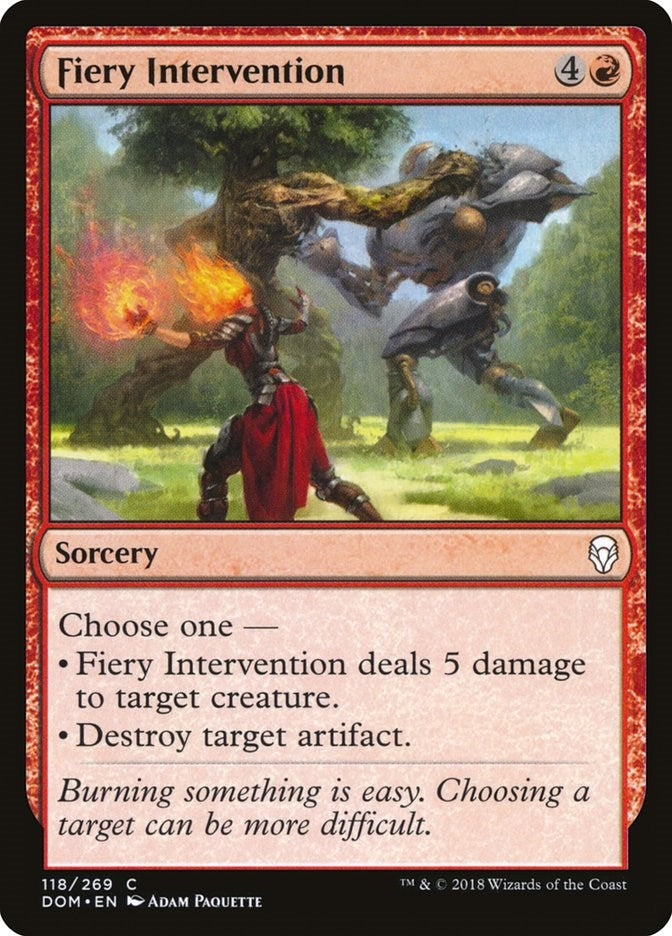 Image for Fiery Intervention (118) [Dominaria]
