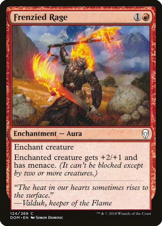 Image for Frenzied Rage (124) [Dominaria]