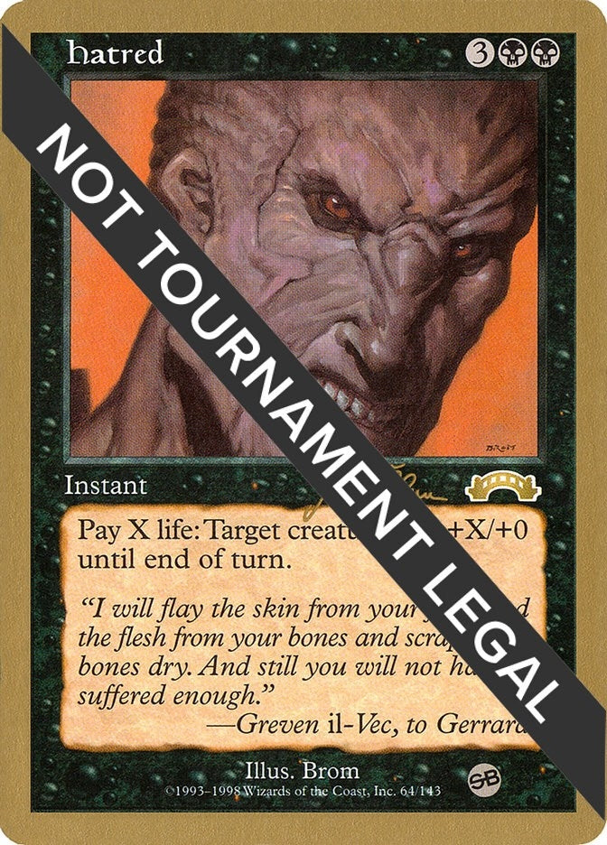 Image for Hatred - 1999 Jakub Slemr (EXO) (SB) [World Championship Decks]