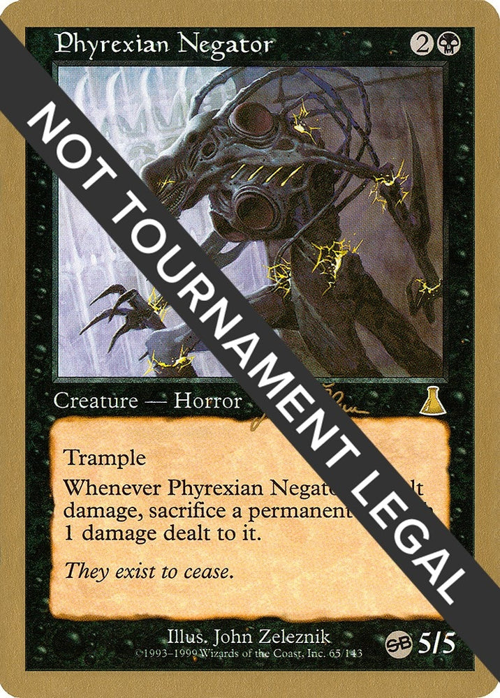 Image for Phyrexian Negator - 1999 Jakub Slemr (UDS) (SB) [World Championship Decks]